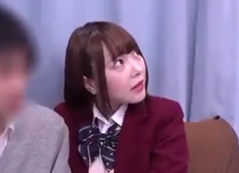 【美人JK×中出し】手マンやクンニされ大股開きで悶えちゃう！プリプリしたお尻をガンガン突かれて感じてしまうｗ